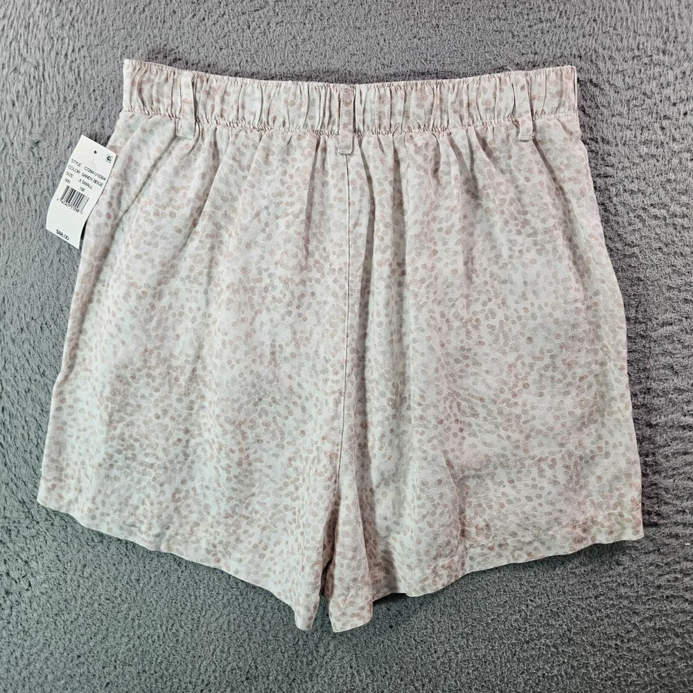 NWT Cloth & Stone Shorts Women XS Linen Blend White‎ Gray Brown Soft
